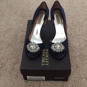 Badgley Mischka Blue 7.5M Heels